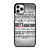 GREY'S ANATOMY QUOTES iPhone 11 Pro Case Cover