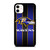BALTIMORE RAVENS NFL STRIPE LOGO iPhone 11 Case Cover BALTIMORE RAVENS NFL STRIPE LOGO iPhone 11 Case Cover