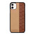 COACH NEW YORK BROWN LEATHER iPhone 11 Case Cover COACH NEW YORK BROWN LEATHER iPhone 11 Case Cover