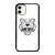 KENZO PARIS BORDERED LOGO WHITE iPhone 11 Case Cover