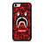 BAPE SHARK SUPREME CAMO RED iPhone SE 2022 Case Cover