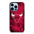 CHICAGO BULLS BASKETBALL NBA FIRE iPhone 13 Pro Max Case Cover