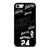 KOBER BRYANT LAKERS NIKE BLACK iPhone SE 2022 Case Cover