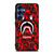 BAPE SHARK SUPREME CAMO RED Samsung Galaxy S25 Case Cover