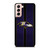 BALTIMORE RAVENS NFL METAL STRIPE Samsung Galaxy S21 Case Cover