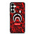 BAPE SHARK SUPREME CAMO RED Samsung Galaxy S25 Plus Case Cover