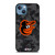 BALTIMORE ORIOLES BASEBALL BLACK CAMO iPhone 13 Case Cover