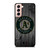OAKLAND ATHLETICS BASEBALL MLB WOOD LOGO Samsung Galaxy S21 Case Cover