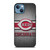 CINCINNATI RED MLB BASEBALL METAL iPhone 13 Case Cover