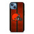 CLEVELAND BROWNS NFL METAL STRIPE iPhone 13 Case Cover