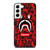 BAPE SHARK SUPREME CAMO RED Samsung Galaxy S22 Case Cover
