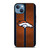 DENVER BRONCOS NFL METAL STRIPE iPhone 13 Case Cover