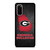 GEORGIA BULLDOGS SYMBOL METAL Samsung Galaxy S20 Case Cover