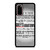 GREY'S ANATOMY QUOTES Samsung Galaxy S20 Case Cover
