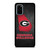 GEORGIA BULLDOGS SYMBOL METAL Samsung Galaxy S20 Plus Case Cover
