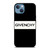 GIVENCHY PARIS BOLD iPhone 13 Case Cover