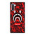 BAPE SHARK SUPREME CAMO RED Samsung Galaxy Note 10 Case Cover