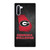 GEORGIA BULLDOGS SYMBOL METAL Samsung Galaxy Note 10 Case Cover