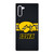 IOWA HAWKEYES STRIPE LOGO Samsung Galaxy Note 10 Case Cover