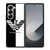 EMPORIO ARMANI WHITE BLACK Samsung Galaxy Z Fold 6 Case Cover