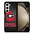 GEORGIA BULLDOGS SYMBOL METAL Samsung Galaxy Z Fold 5 Case Cover