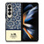 COACH NEW YORK BLUE FLORAL BATIK Samsung Galaxy Z Fold 4 Case Cover