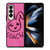 COACH NEW YORK RABBIT LEATHER PINK Samsung Galaxy Z Fold 4 Case Cover
