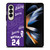 KOBER BRYANT LAKERS NIKE PURPLE Samsung Galaxy Z Fold 4 Case Cover KOBER BRYANT LAKERS NIKE PURPLE Samsung Galaxy Z Fold 4 Case Cover