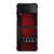 AUDI CAR RED LEATHER Samsung Galaxy Z Flip 4 Case Cover