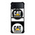 CAT CATERPILLAR WHITE BLACK Samsung Galaxy Z Flip 4 Case Cover
