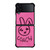 COACH NEW YORK RABBIT LEATHER PINK Samsung Galaxy Z Flip 4 Case Cover