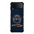 EDMONTON OILERS LOGO BLUE SUEDE Samsung Galaxy Z Flip 4 Case Cover