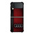 AUDI CAR RED LEATHER Samsung Galaxy Z Flip 3 Case Cover