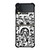 BAPE SHARK LOGO SUPREME BLACK WHITE Samsung Galaxy Z Flip 3 Case Cover