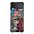 KAWS ALL CHARACTER ICON Samsung Galaxy Z Flip 3 Case Cover