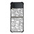 KEITH HARING BLACK WHITE Samsung Galaxy Z Flip 3 Case Cover