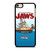 JAWS LOGO 8 BIT iPod Touch 6 Case Cover