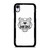 KENZO PARIS BORDERED LOGO WHITE iPhone XR Case Cover