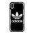 ADIDAS TREFOIL ROUND BLACK iPhone X / XS Case Cover