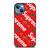 LOUIS VUITTON X SUPREME RED iPhone 13 Case Cover