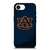 AUBRUN TIGERS FOOTBALL UNIVERSITY TEAM LOGO BLUE iPhone 16e Case Cover