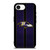 BALTIMORE RAVENS NFL METAL STRIPE iPhone 16e Case Cover