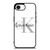 CALVIN KLEIN WHITE LOGO iPhone 16e Case Cover
