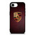 PORSCHE CAR LOGO ON RED LEATHER iPhone 16e Case Cover
