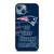 NEW ENGLAND PATRIOTS NFL FOOTBALL FANS 3 iPhone 13 Case Cover