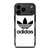 ADIDAS TREFOIL ROUND WHITE iPhone 17 Pro Max Case Cover