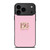 DOLCE AND GABBANA PINK LOGO iPhone 17 Pro Max Case Cover