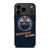 EDMONTON OILERS LOGO BLUE SUEDE iPhone 17 Pro Max Case Cover