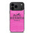 HERMES PARIS PINK LEATHER iPhone 17 Pro Max Case Cover