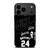 KOBER BRYANT LAKERS NIKE BLACK iPhone 17 Pro Max Case Cover